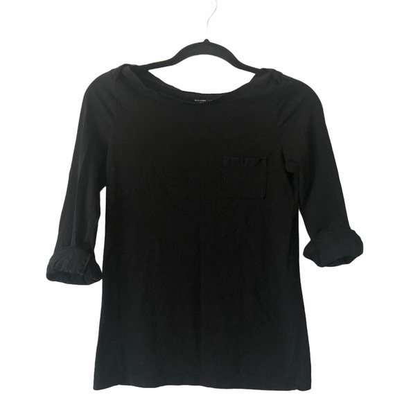 Old Navy Black Pocket Shirt - Picture 2 of 6